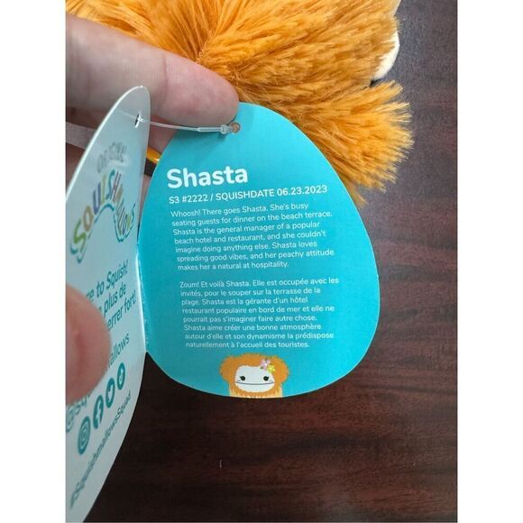 NWT Shasta Bigfoot Squishmallows 3.5 Inch Backpack Clip - Picture 5 of 5